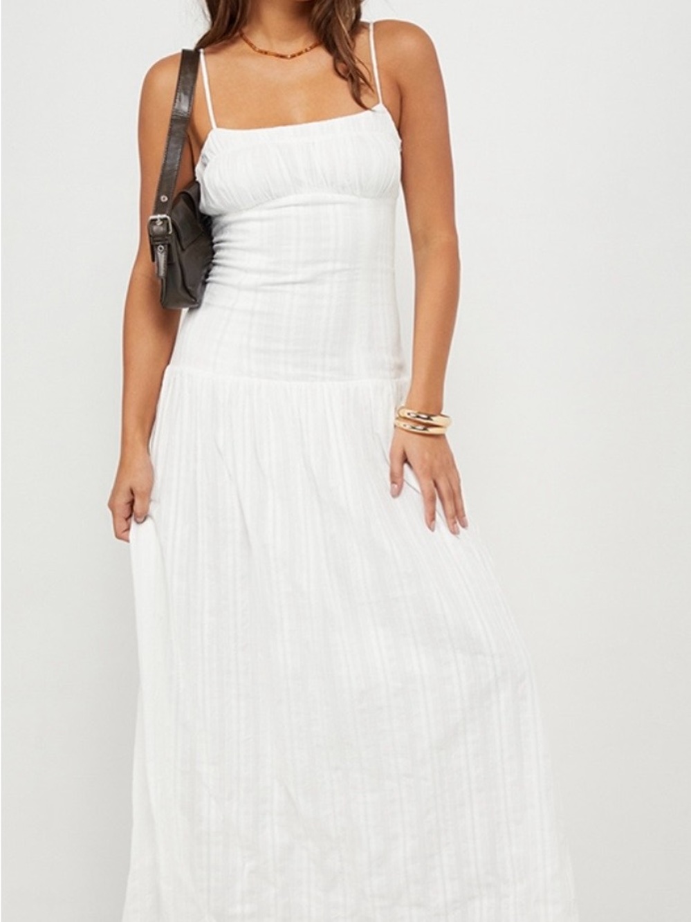 PacSun Your Favorite Ava Linen Bustier Maxi Dress - Picture 2 of 4